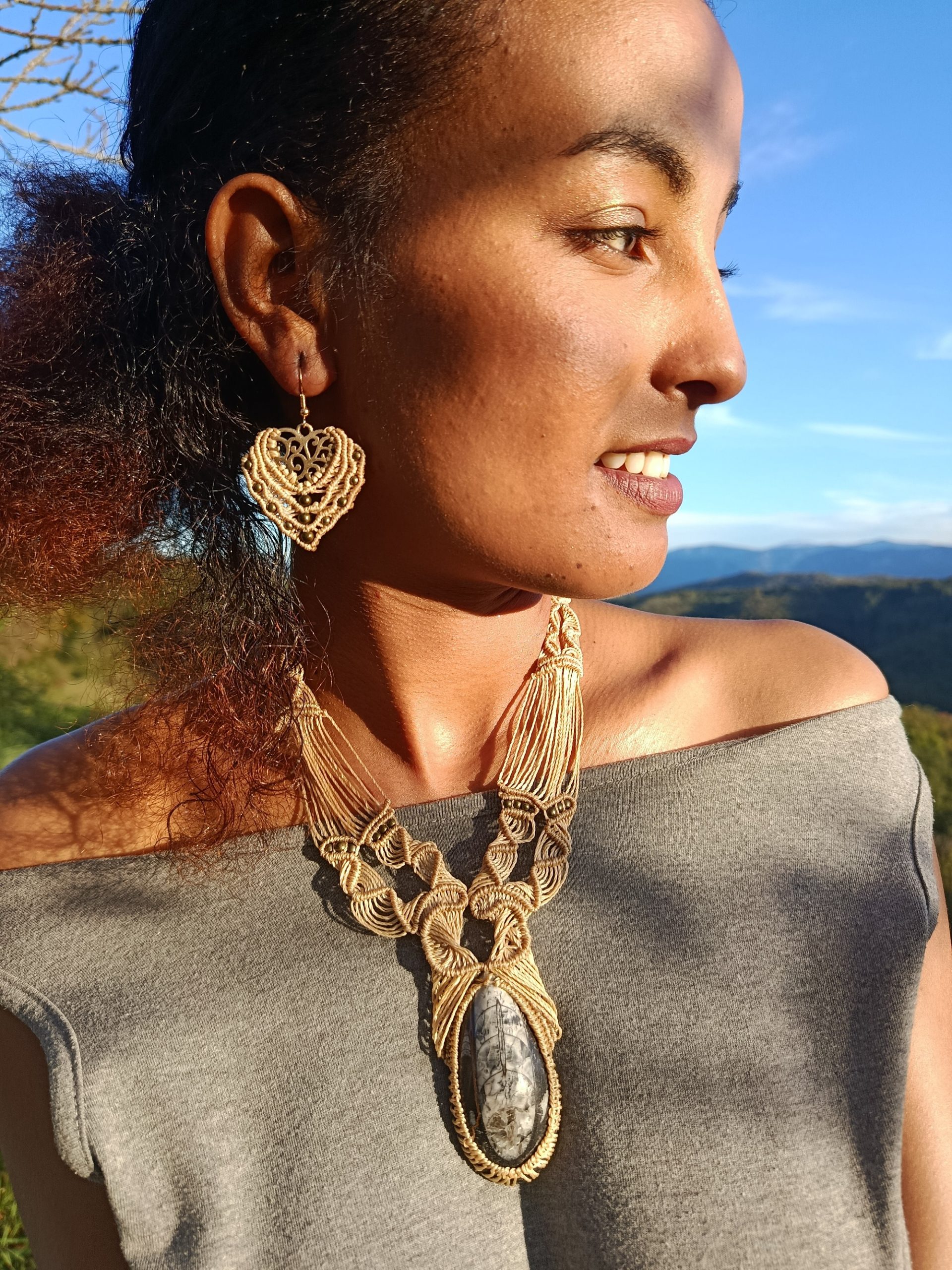 Collier orthoceras par Plume d'artborigine.com